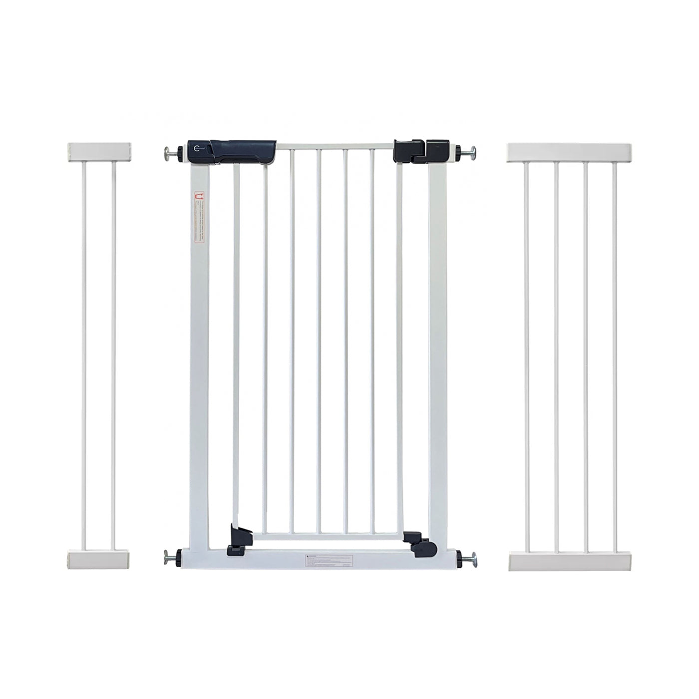 Callowesse Kuvasz Tall & Narrow Baby Stair Gate - White - 108-115cm (+14cm Extension +28cm Extension) - Baby Gate