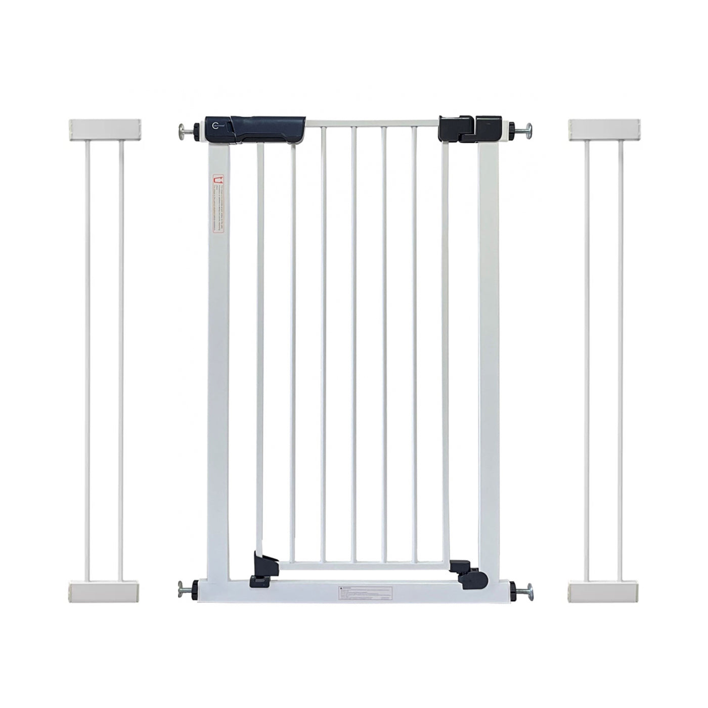 Callowesse Kuvasz Tall & Narrow Baby Stair Gate - White - 94-101cm (+14cm Extension x 2) - Baby Gate
