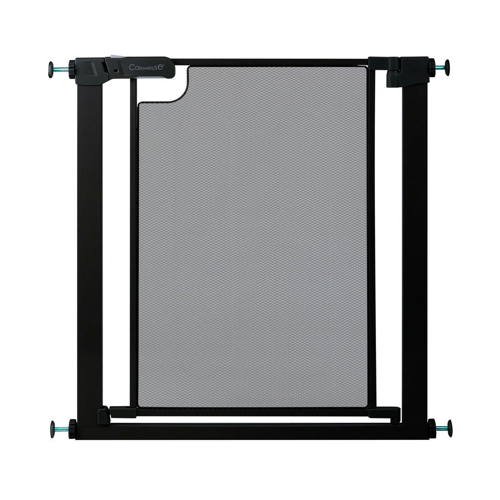 Callowesse Metal Mesh Baby Stair Gate - Black - Baby Gate