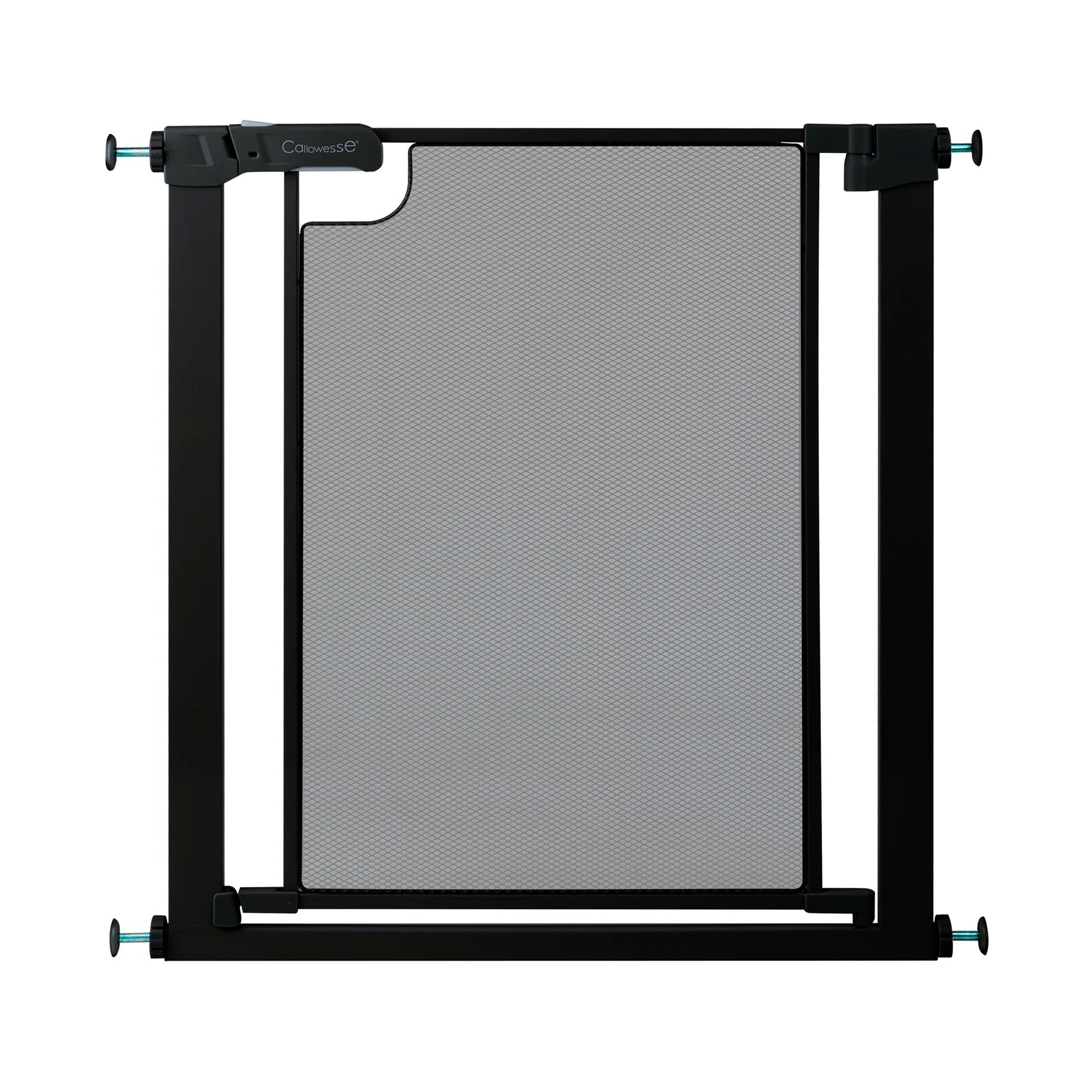 Callowesse Metal Mesh Baby Stair Gate - Black - Baby Gate