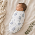 Callowesse Newborn Baby Swaddle 0-3 Months 0.5 TOG – Bunny Buddies - Swaddle