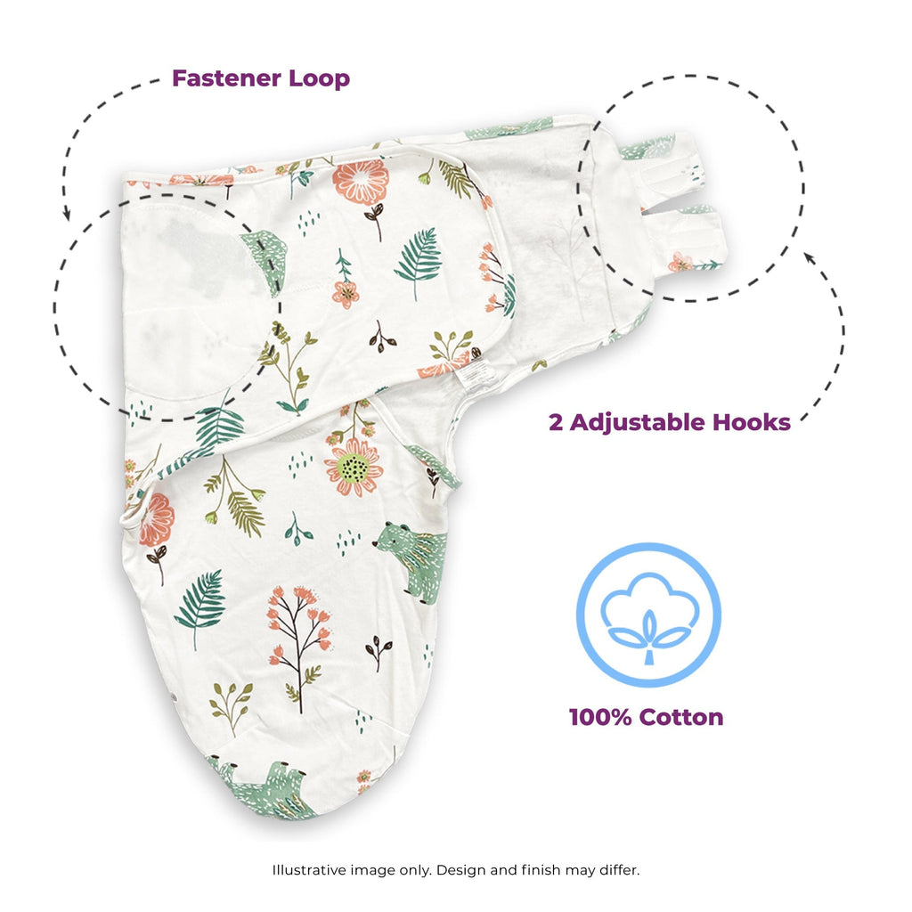 Callowesse Newborn Baby Swaddle 0-3 Months 0.5 TOG - Curious Cubs - Swaddle