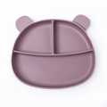 Callowesse Silicone Divided Suction Plate - Pale Mauve - Plate / Bowl