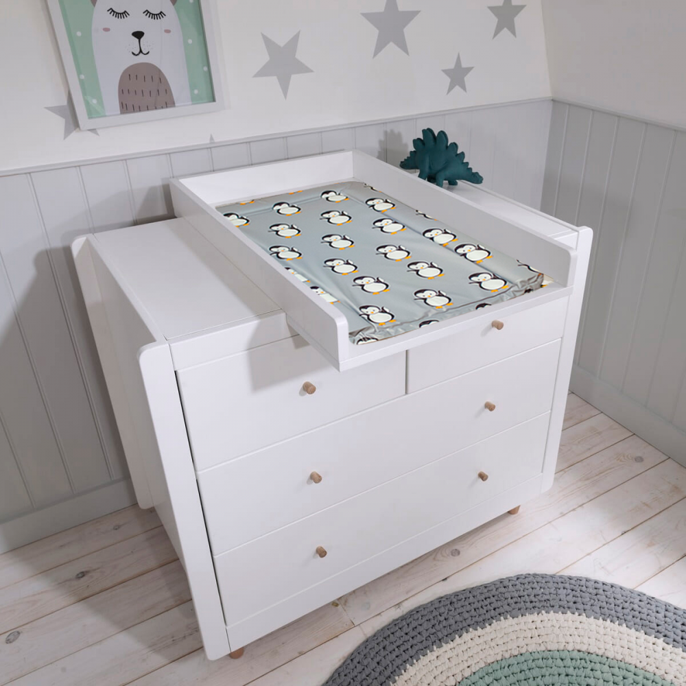 Callowesse Soft Foam Baby Changing Mat - Grey Penguin - Changing Mat