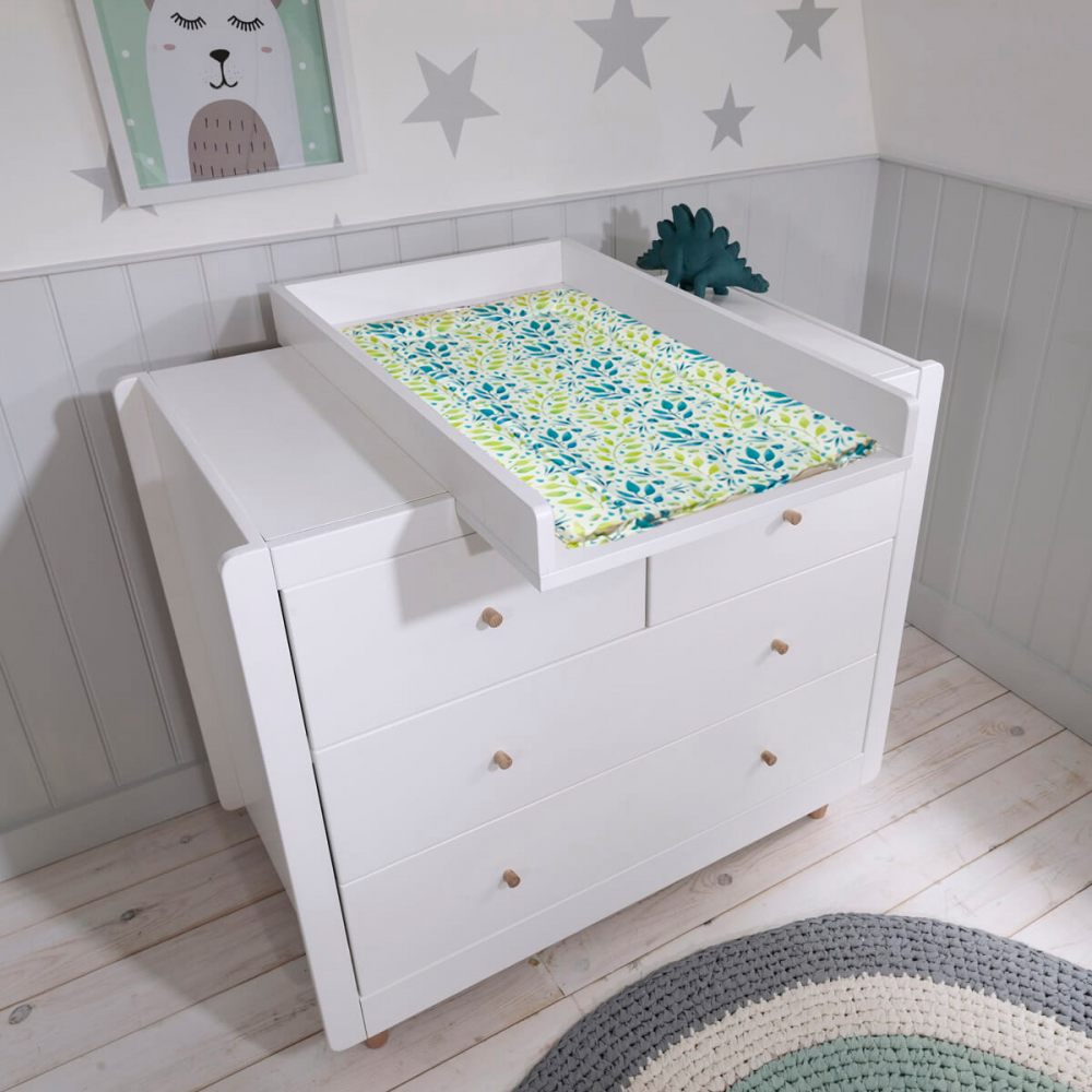 Callowesse Soft Foam Baby Changing Mat - Pastel Leaves - Changing Mat