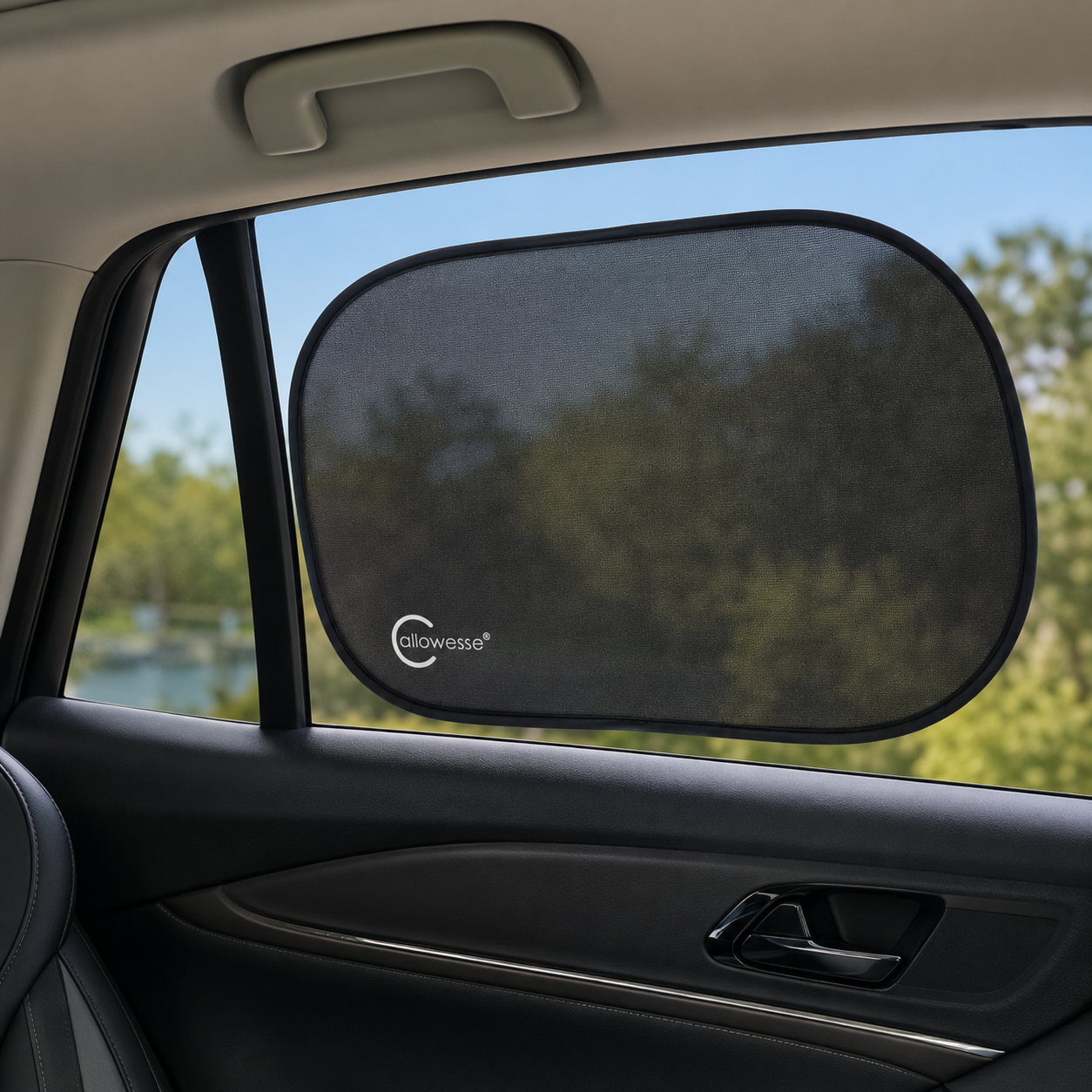 Callowesse Static Car Sun Shades - 2 Pack - Window Sun Shade