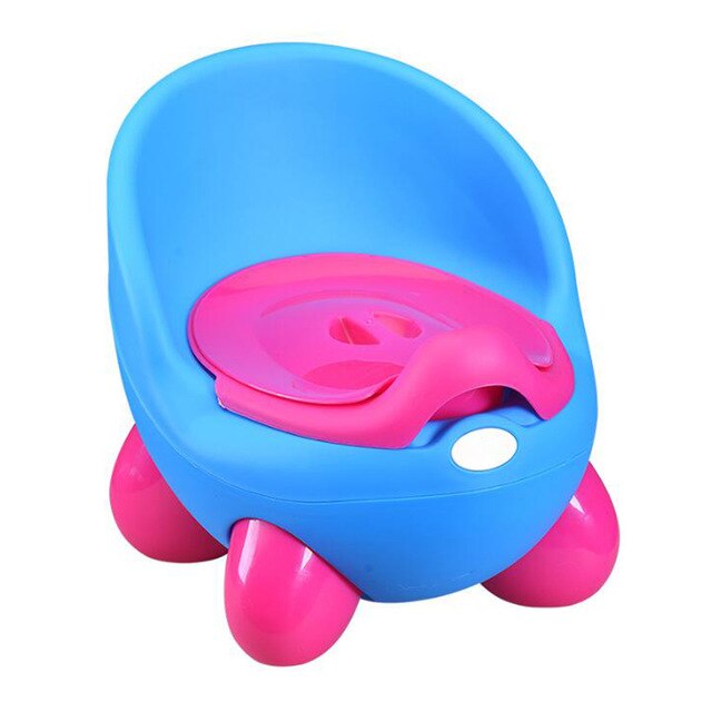 Cartoon Baby Potty Toilet Stool – Toddler Training Seat - Blue - Baby Toileting & Potty Training