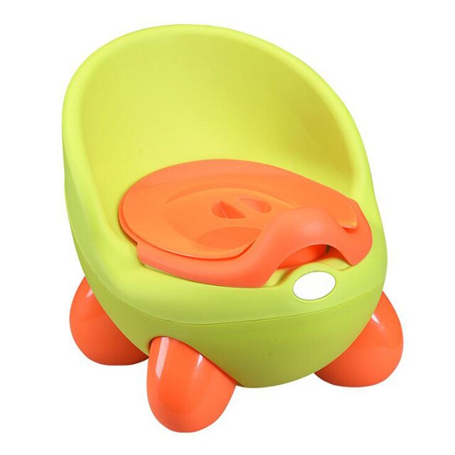 Cartoon Baby Potty Toilet Stool – Toddler Training Seat - Green - Baby Toileting & Potty Training