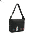Cartoon Double Shoulder Mother And Baby Bag Set - Black