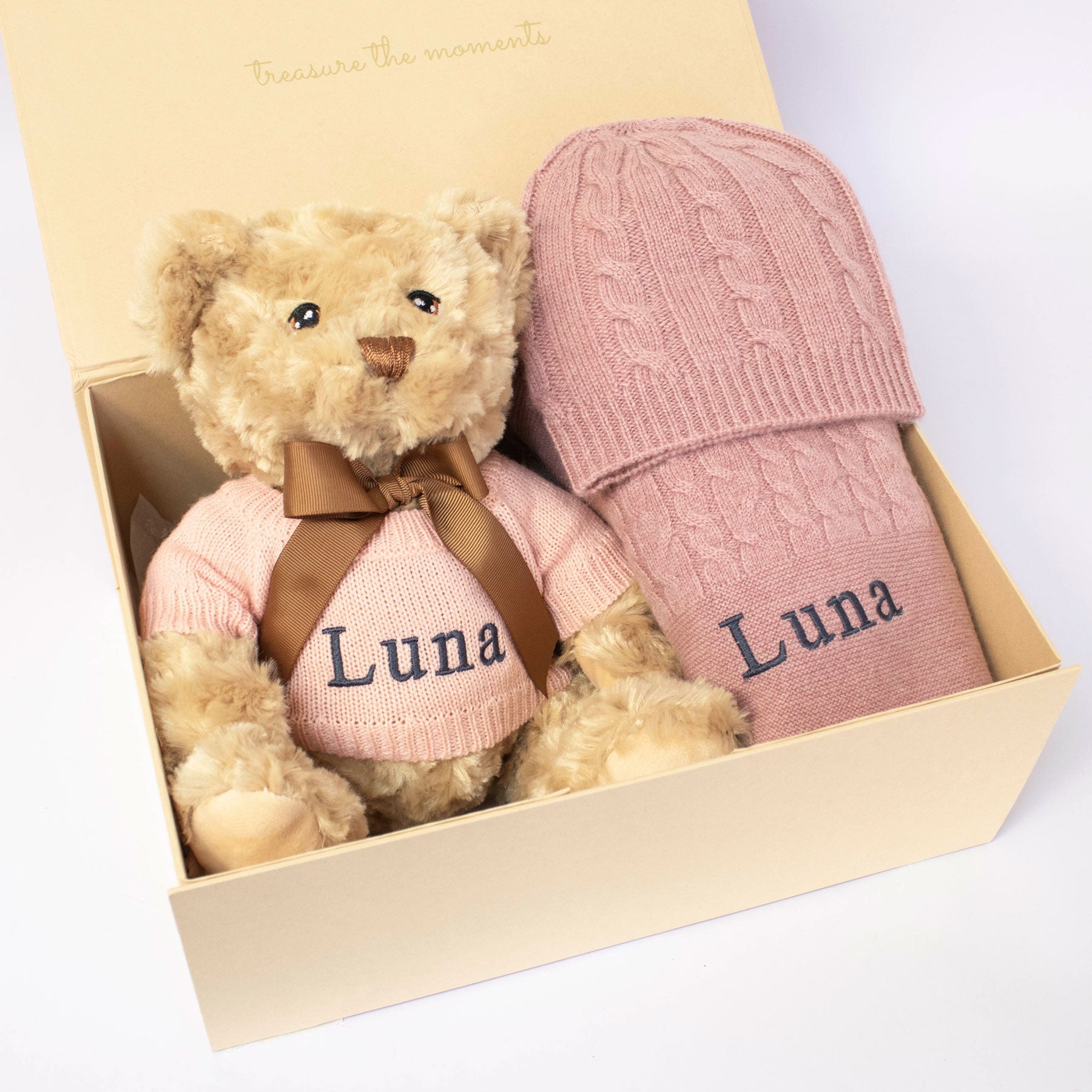 Cashmere and Teddy Gift Set - Rosewood - Rosewood - Baby