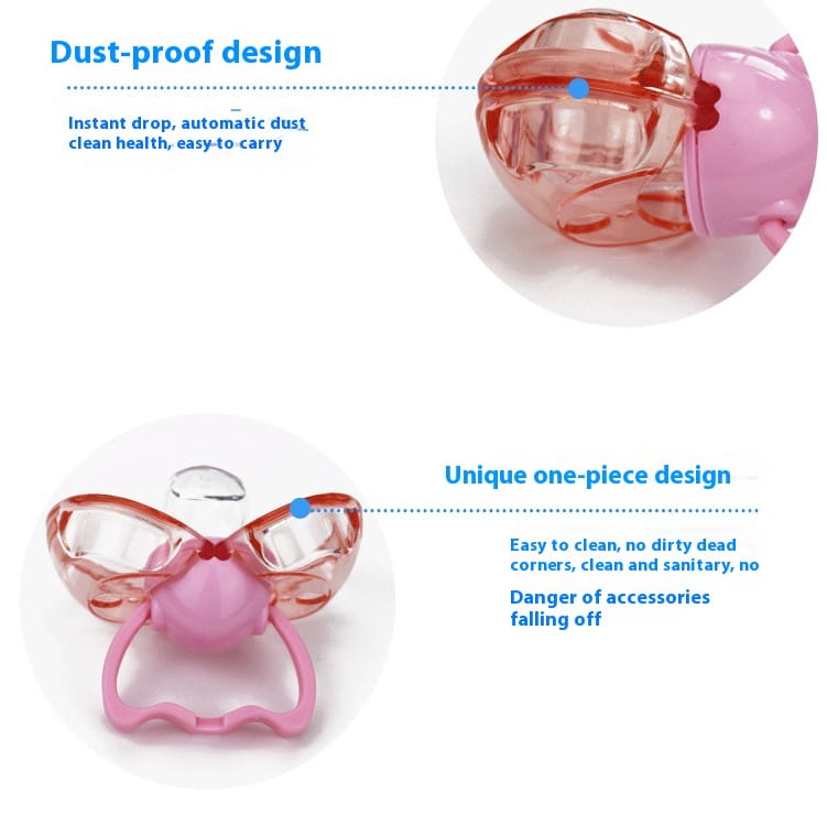 Love baby baby baby new baby pacifier anti automatically closed round head flat hair randomly issued