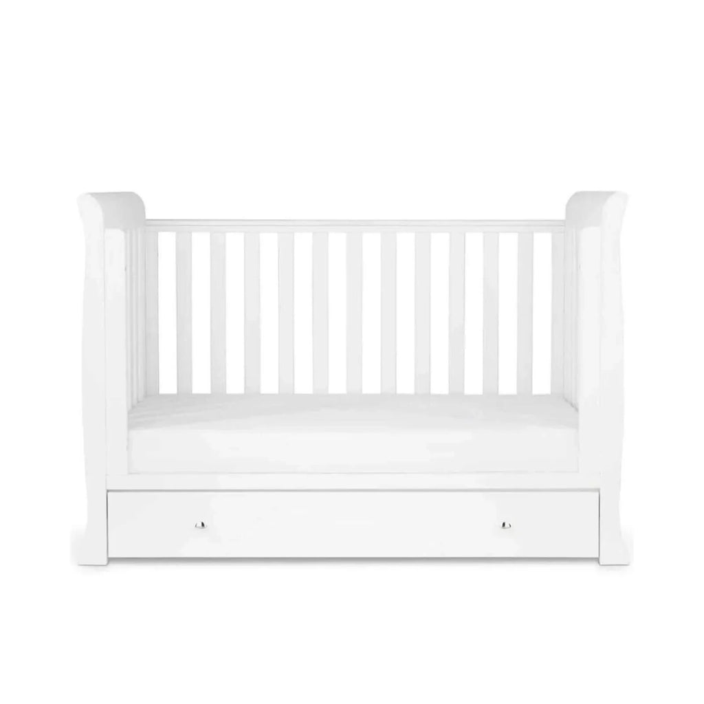 Ickle Bubba Snowdon 4 in 1 Mini 2 Piece Furniture Set White - Fibre Mattress