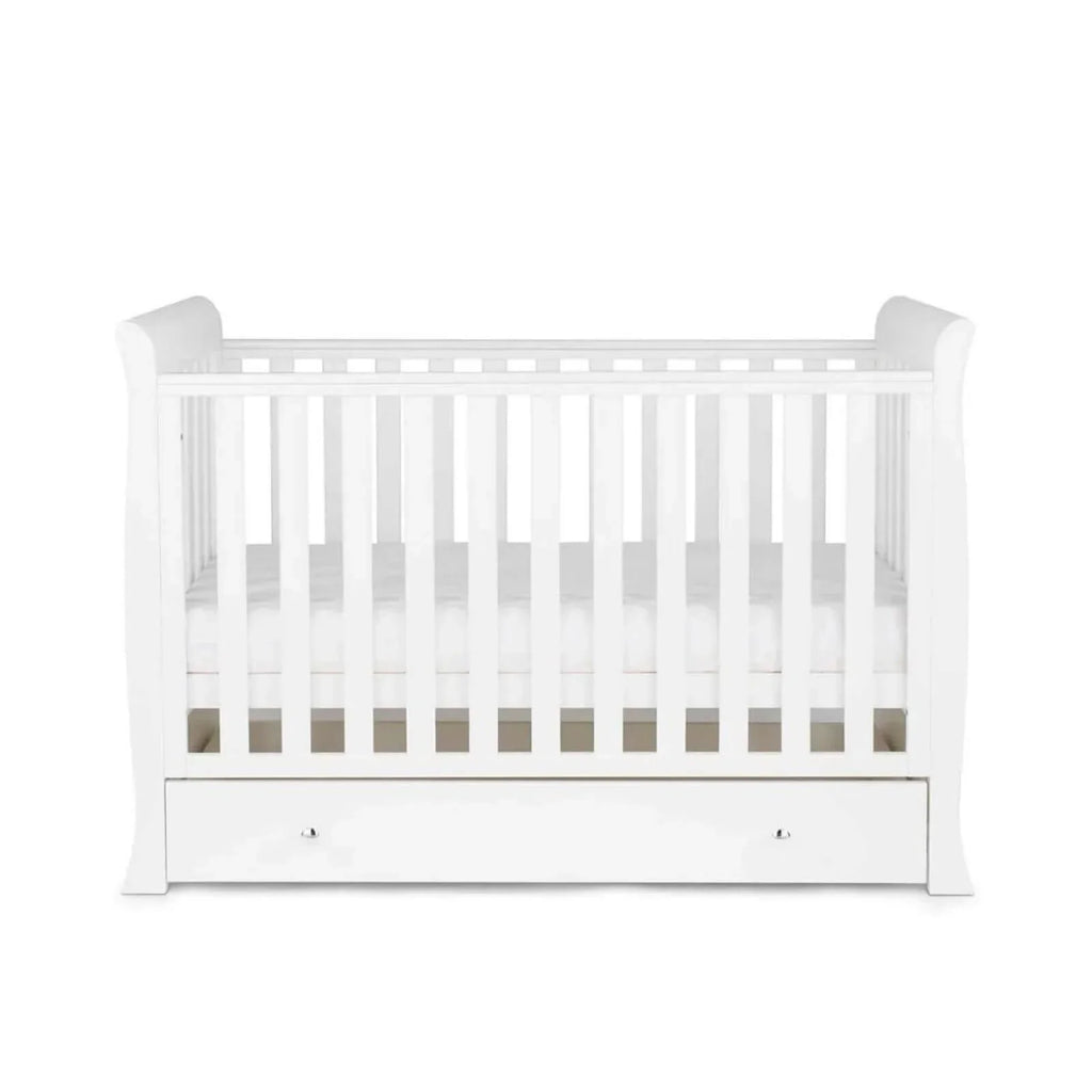 Ickle Bubba Snowdon 4 in 1 Mini 2 Piece Furniture Set White - Fibre Mattress