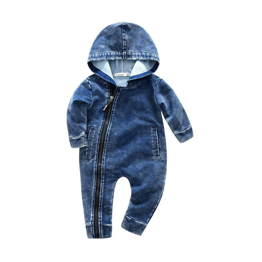 Children’s Clothing Baby Jumpsuit Zipper Shirt
