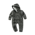 Children’s Clothing Baby Jumpsuit Zipper Shirt - Gray / 80cm