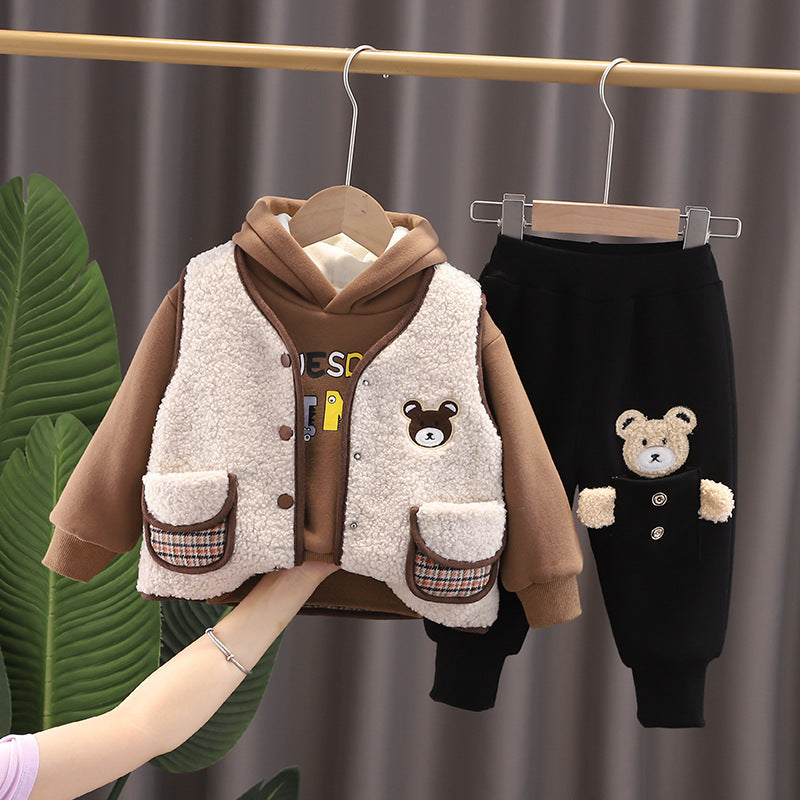 Children’s Velvet Lined Winter Baby Clothes - Baby Clothing