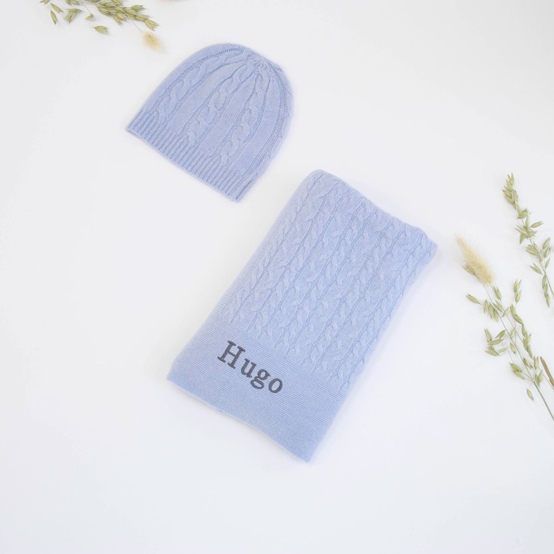Classic Cashmere Baby Gift Set - Cornflower Blue - Cornflower blue - Baby