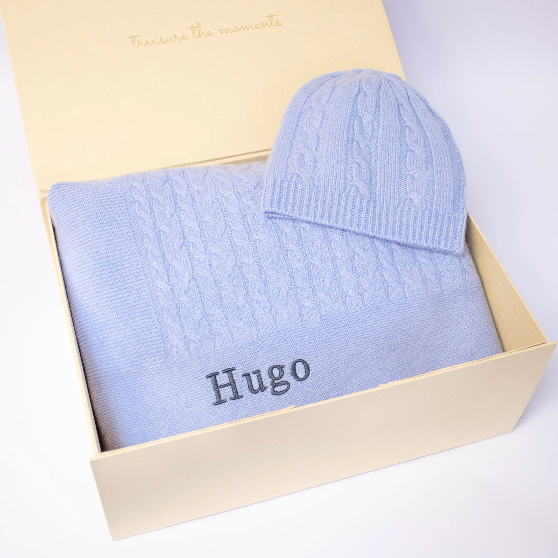 Classic Cashmere Baby Gift Set - Cornflower Blue - Cornflower blue - Baby