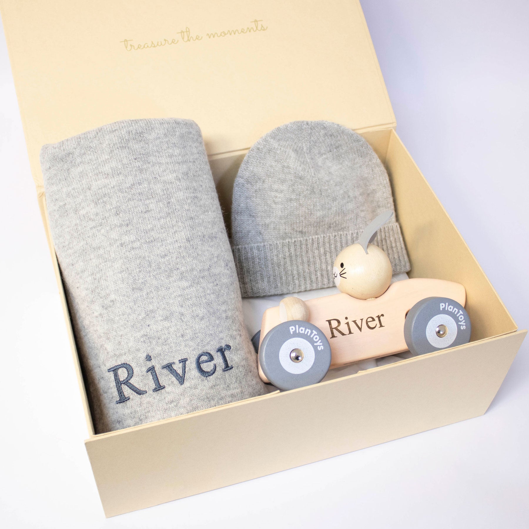 Classic Cashmere Racing Car Set - Bunny - Pink Bunny - Baby