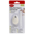 Clippasafe Baby Nail Clippers and File Set – White - Clipper / File