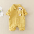 Clothes For Babies Autumn Clothes Newborn Denim Jumpsuit - Yellow / 66cm - Baby Clothing