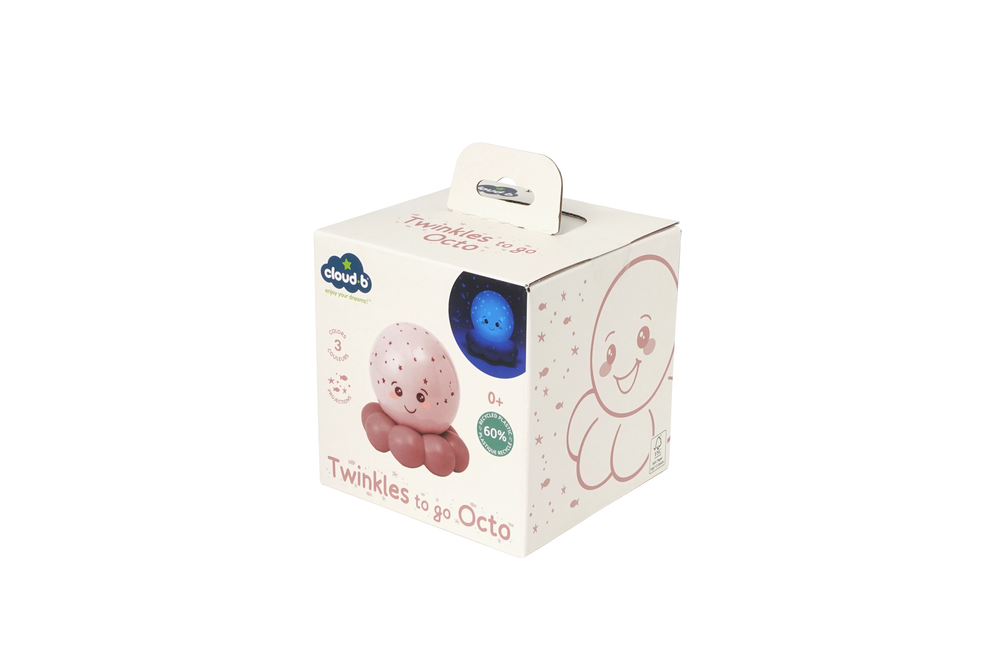 Cloud B Twinkles to Go Octo Nightlight Projector - Soft Pink - Night Light