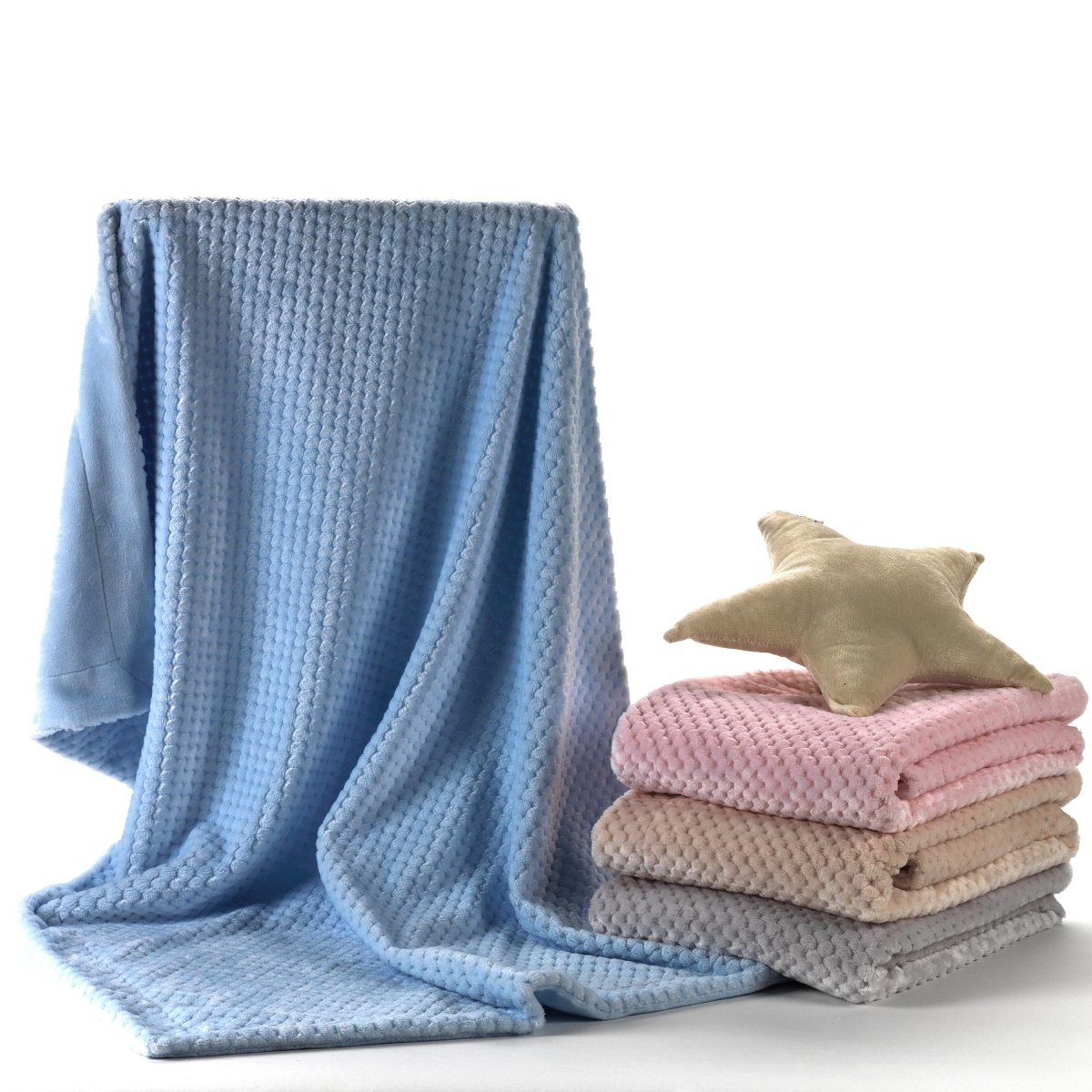 Cocole (Pink) Personalised Microfibre Soft Baby Blanket - Blankets