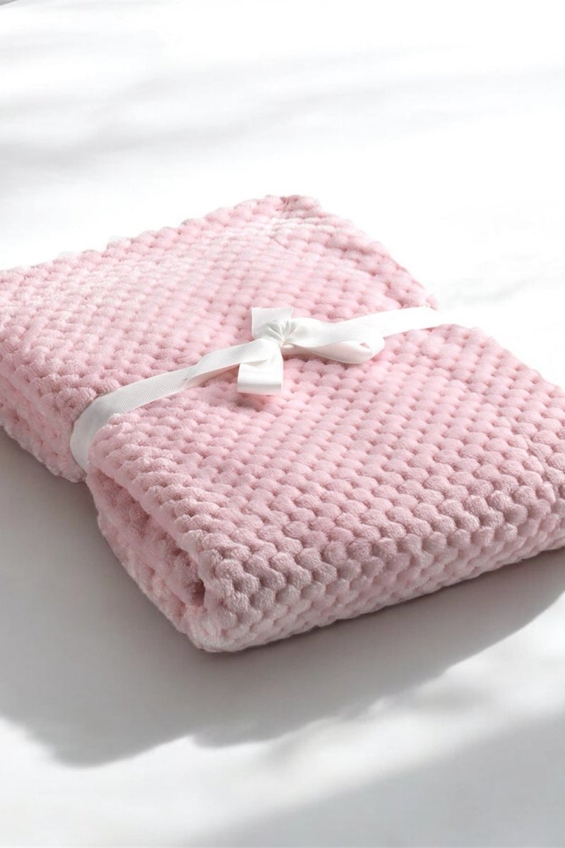 Cocole (Pink) Personalised Microfibre Soft Baby Blanket - Blankets