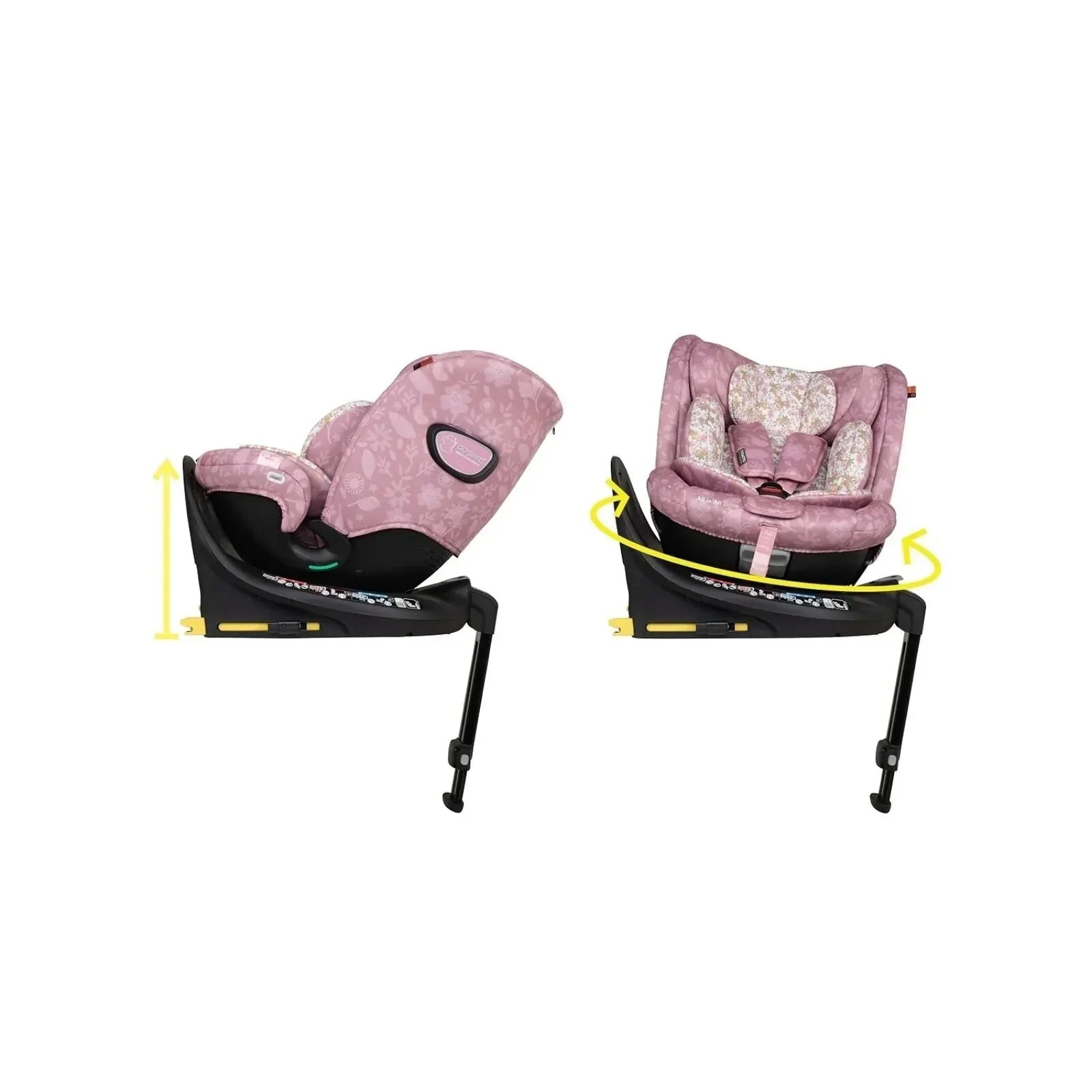 Cosatto All in All Extra i-Size 360 Car Seat - Camille - Camille - Car Seats Group 0+/1/2/3 (Birth to 12 Years)