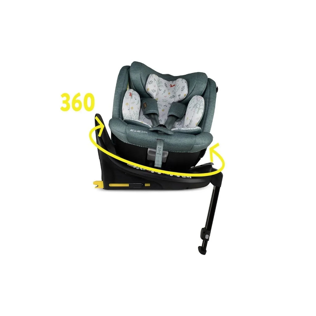 Cosatto All in All Extra i-Size 360 Car Seat - Meadow - Meadow - Car Seats Group 0+/1/2/3 (Birth to 12 Years)