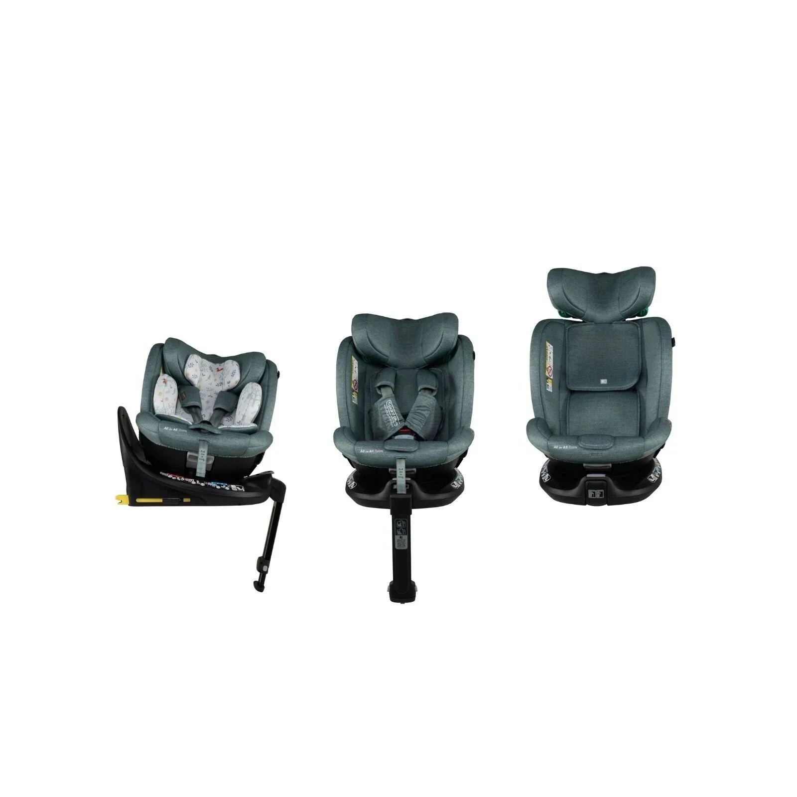 Cosatto All in All Extra i-Size 360 Car Seat - Meadow - Meadow - Car Seats Group 0+/1/2/3 (Birth to 12 Years)