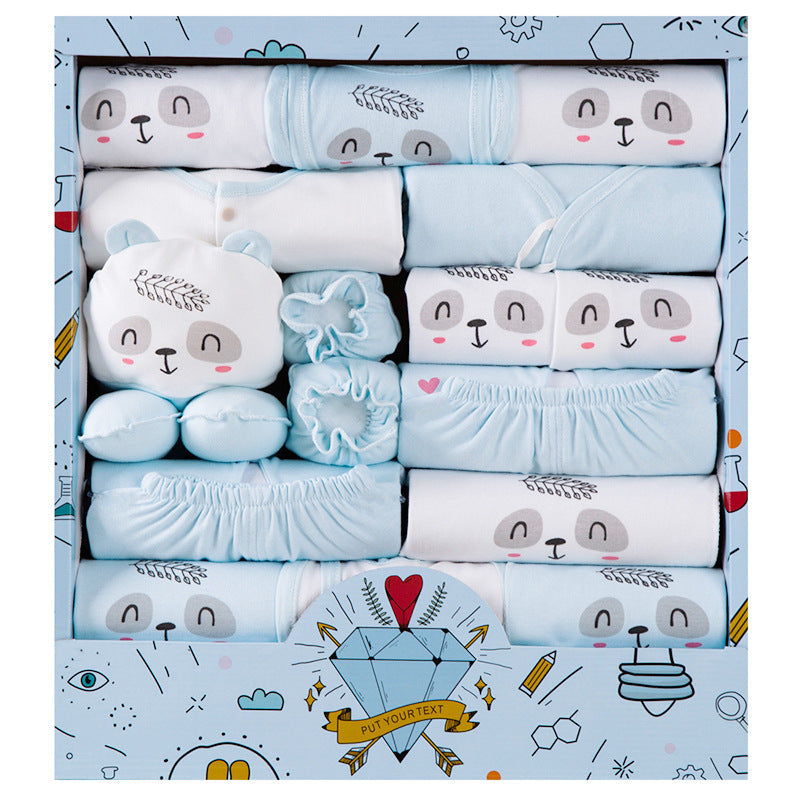 Baby Clothes Cotton Newborn Gift Box Set - Blue / Newborn