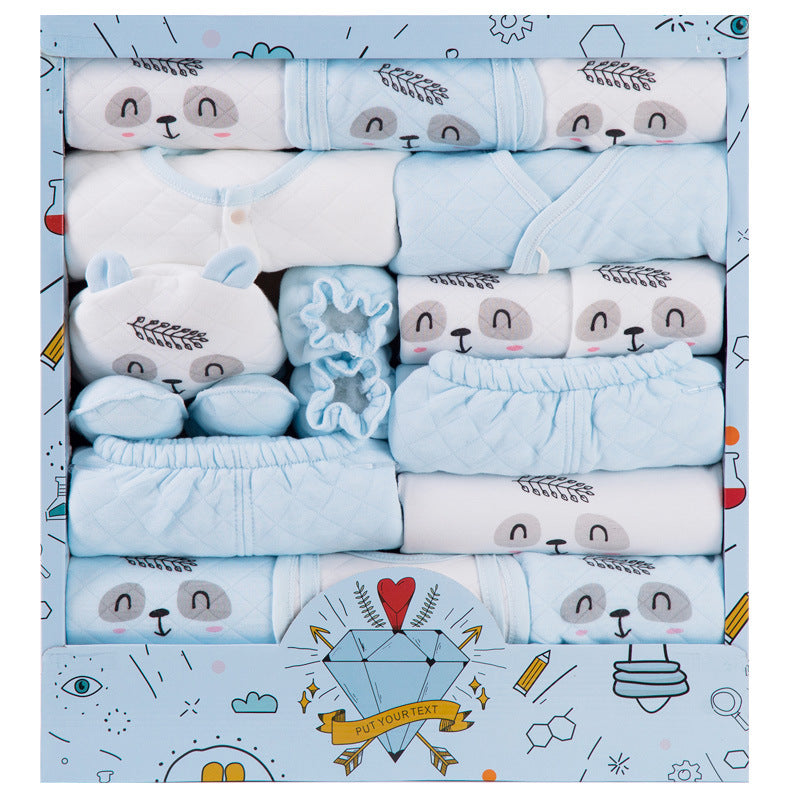 Baby Clothes Cotton Newborn Gift Box Set - Blue / Newborn / B