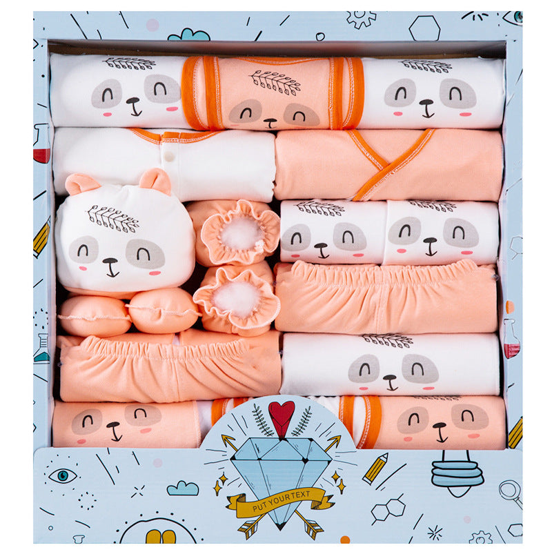 Baby Clothes Cotton Newborn Gift Box Set - Orange / Newborn