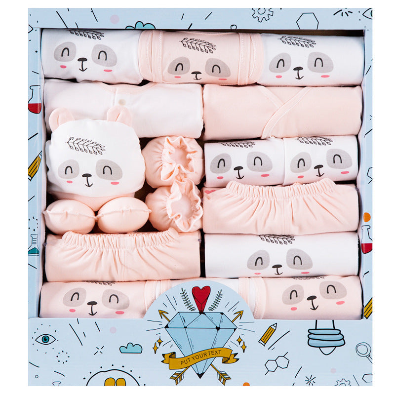 Baby Clothes Cotton Newborn Gift Box Set - Pink / Newborn