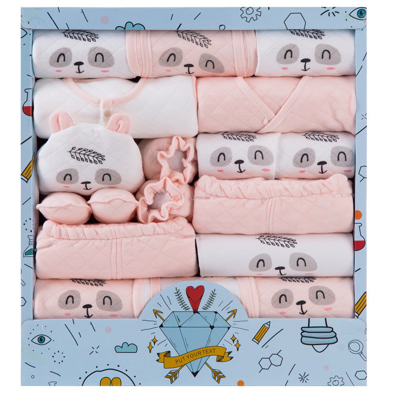 Baby Clothes Cotton Newborn Gift Box Set - Pink / Newborn / B