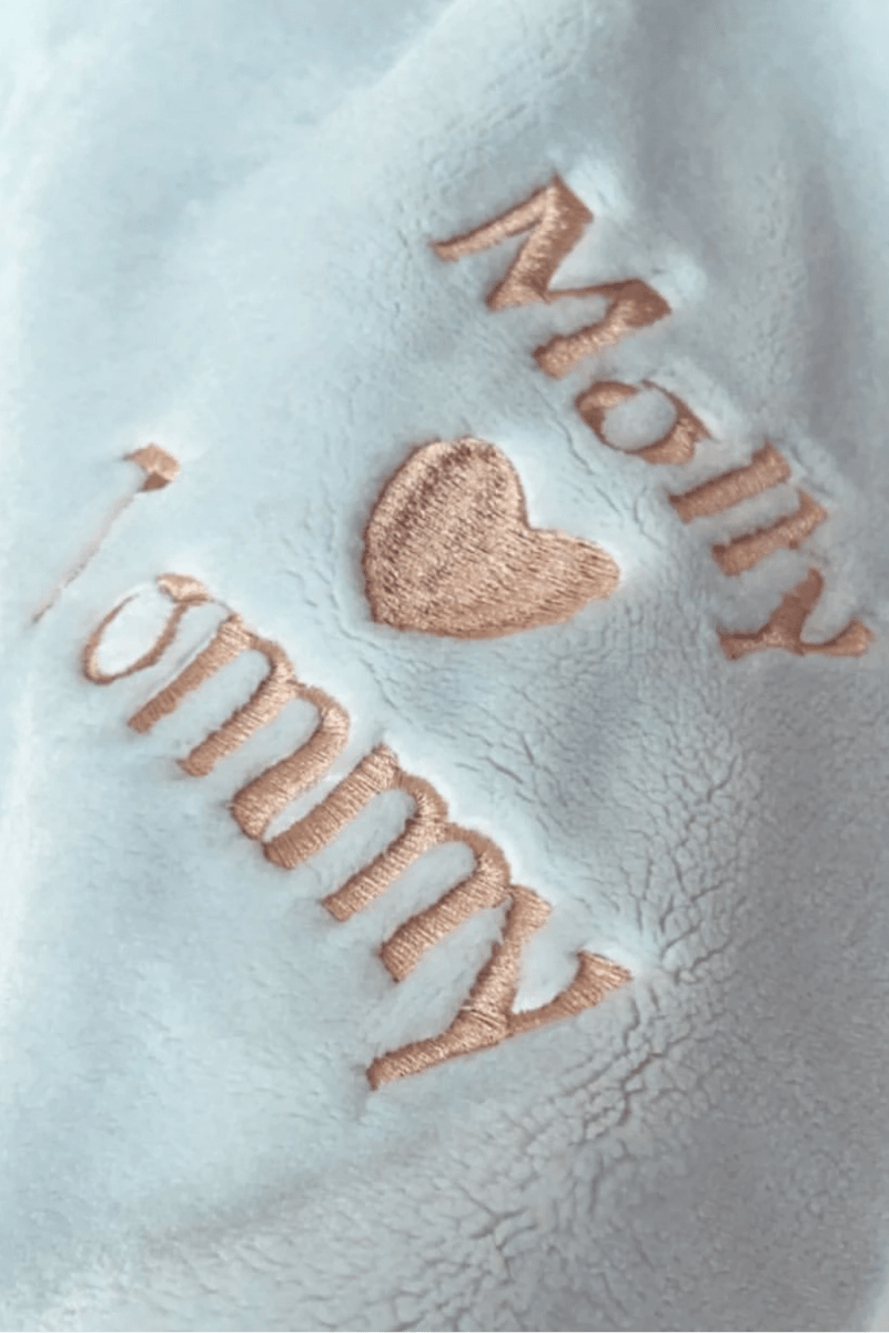 Couples Personalised Microfibre Soft Sofa Blanket - Blankets