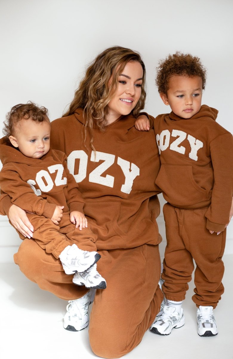 COZY Adult Tracksuit Brown Set - Tracksuits