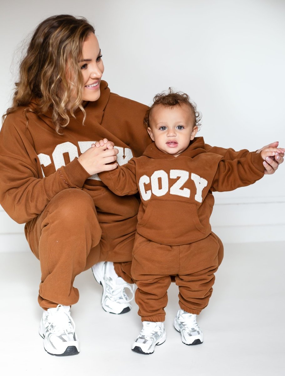 COZY Adult Tracksuit Brown Set - Tracksuits