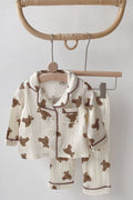Cozy Bear Pyjamas - PJ Set 100% Cotton - Pyjamas