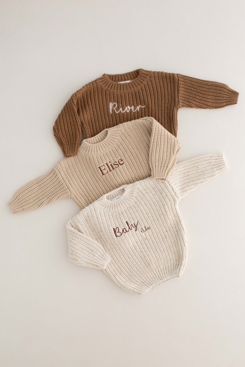COZY Chunky Sweater | Almond Personlised - Jumpers