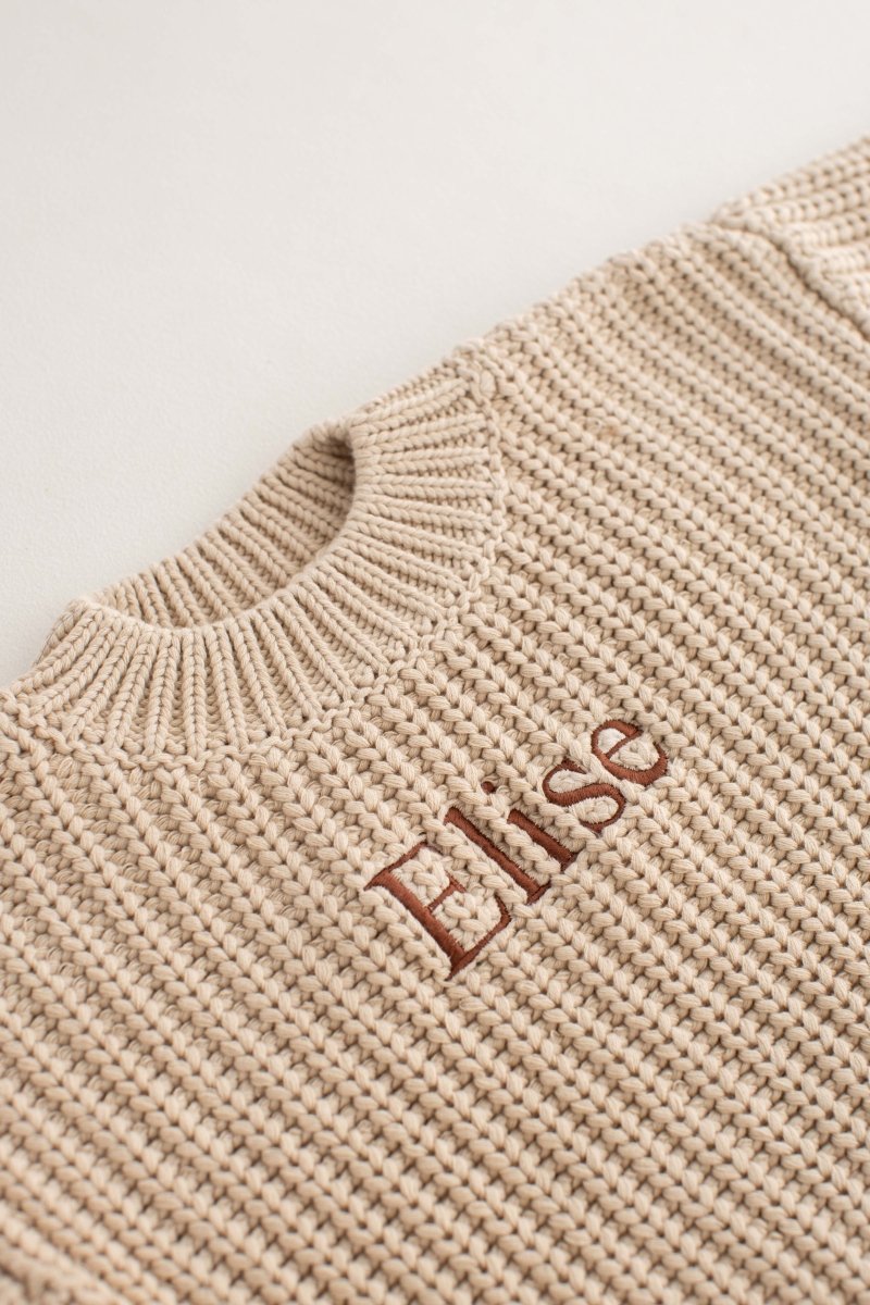 COZY Chunky Sweater | Almond Personlised - Jumpers