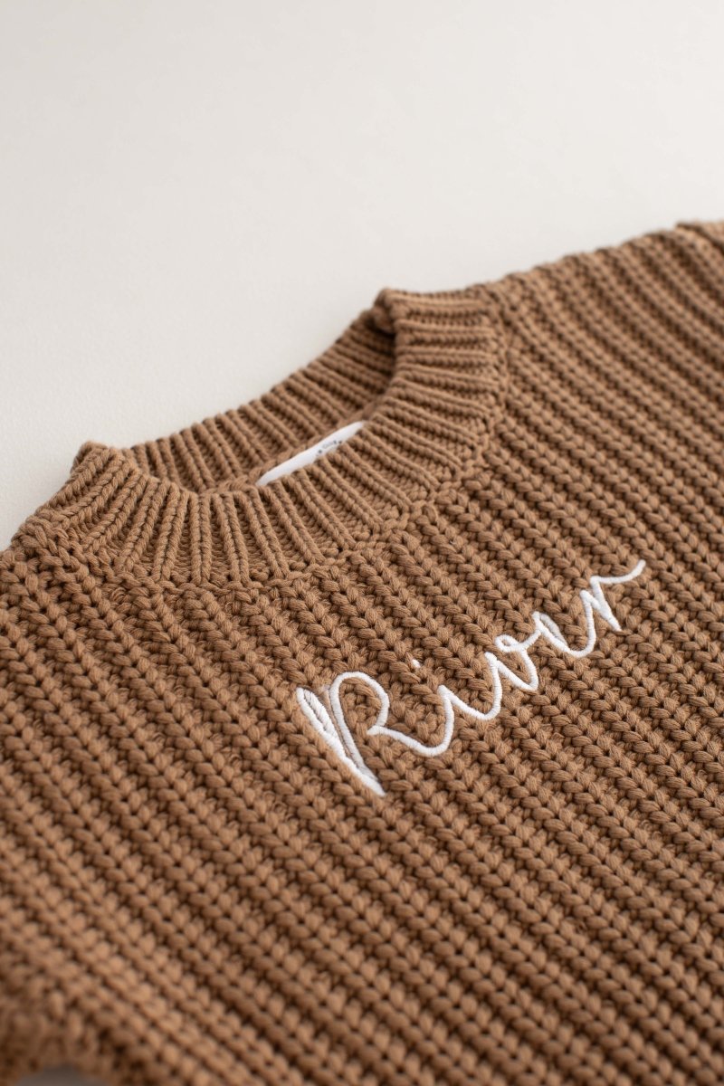 COZY Chunky Sweater | Toffee Personalised - Jumpers