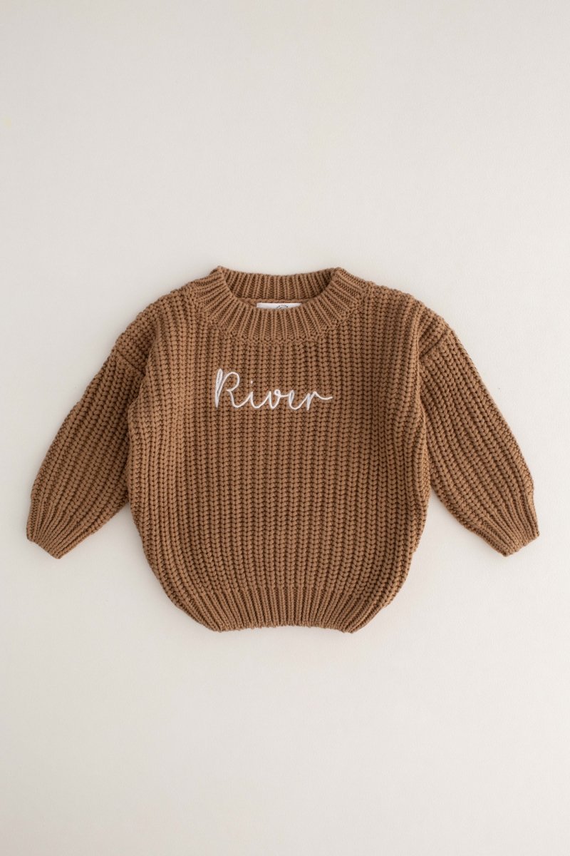 COZY Chunky Sweater | Toffee Personalised - Jumpers