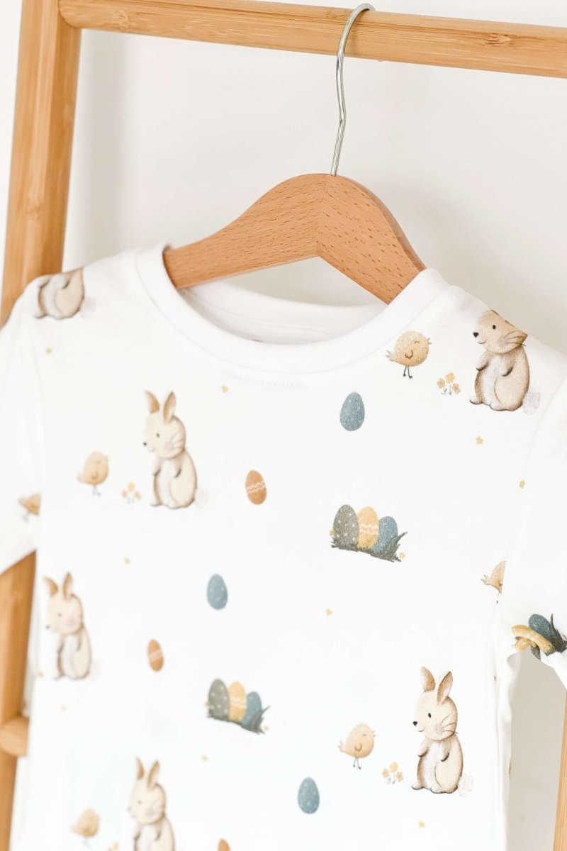 Cozy Easter Bunny Bamboo & Organic Cotton Two-Piece Set Long Sleeve Pyjamas - Pyjamas