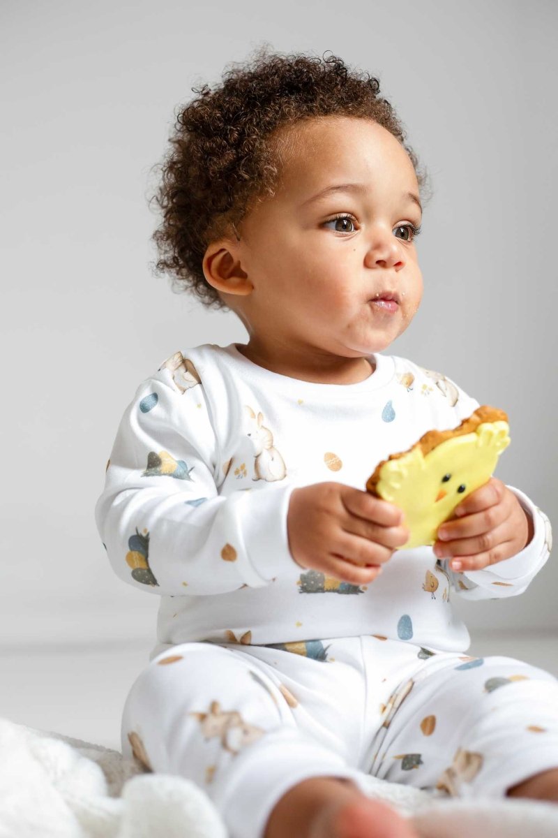 Cozy Easter Bunny Bamboo & Organic Cotton Two-Piece Set Long Sleeve Pyjamas - Pyjamas
