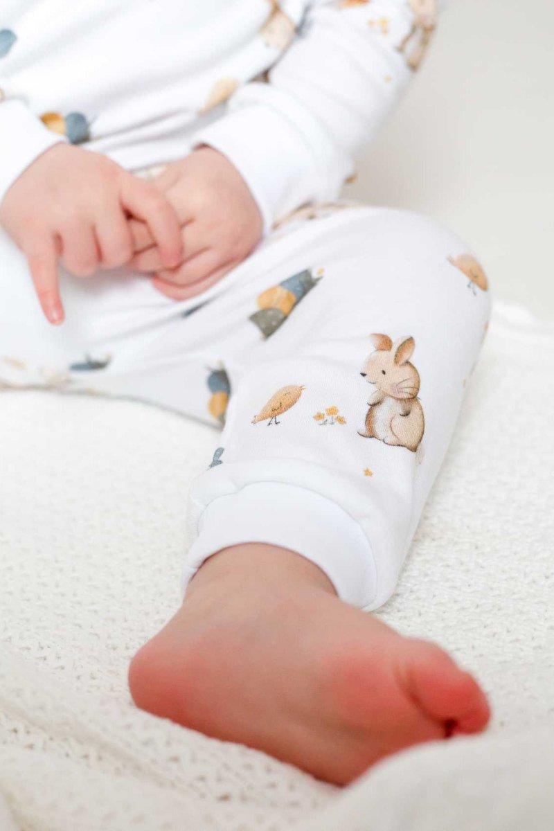Cozy Easter Bunny Bamboo & Organic Cotton Two-Piece Set Long Sleeve Pyjamas - Pyjamas