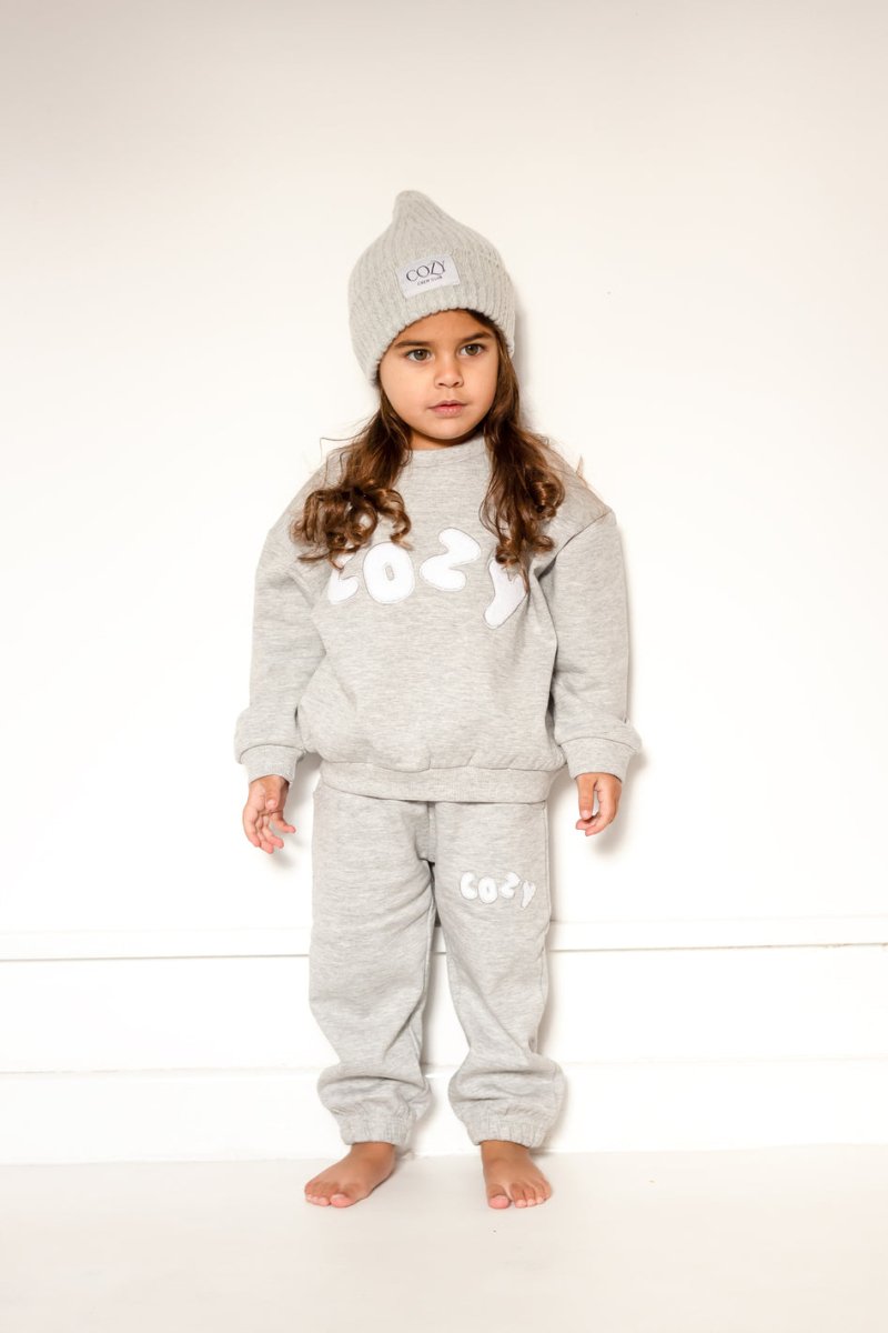 COZY Knitted Beanie Hat Marl Grey - Hats