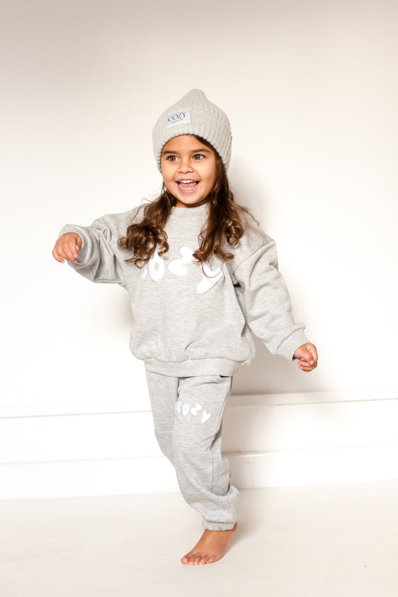 COZY Knitted Beanie Hat Marl Grey - Hats