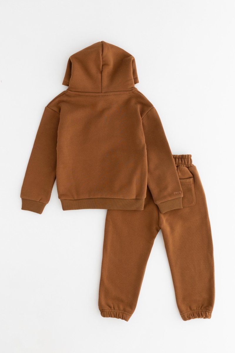 COZY Mini Tracksuit Brown Sets - Tracksuits